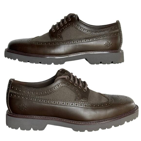 NEW Cole Haan Mens 8.5M American Classics Longwing Oxfords Truffle Egret Brown - Picture 2 of 9